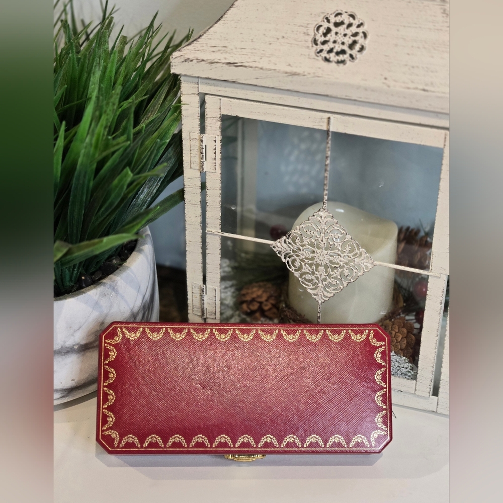 Cartier Red and Gold Jewelry Case